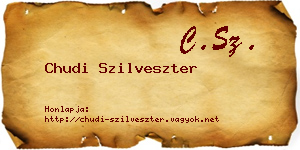 Chudi Szilveszter névjegykártya
