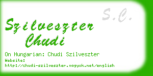 szilveszter chudi business card